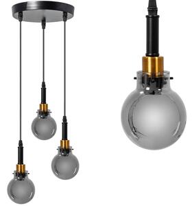 Toolight - Závěsná stropní lampa Verto - černá/zlatá - APP1125-3CP