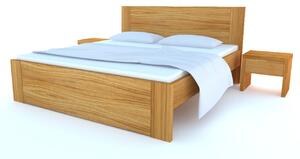 Postel PETRA Buk 200x200 - dřevěná postel z masivu o šíři 4 cm