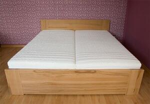 Postel PETRA Buk 160x200 - dřevěná postel z masivu o šíři 4 cm