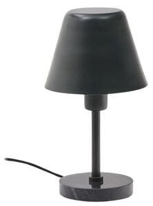 Tmavě zelená kovová stolní lampa Kave Home Calina