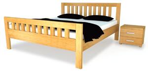 Dřevěná postel z masivu MIA PLUS Dub 140x200 - dubové dvoulůžko o šíři masivu 3,7 cm