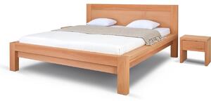 Postel CAPRI, 140x200 cm, buk - dřevěná postel z masivu o šíři 12x8 cm