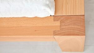 Postel CAPRI, 160x200 cm, buk - dřevěná postel z masivu o šíři 12x8 cm
