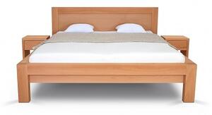 Postel CAPRI, 180x200 cm, dub - dřevěná postel z masivu o šíři 12x8 cm