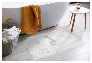 Bílo-béžová koupelnová předložka z křemeliny 35x45 cm Duna – douceur d'intérieur
