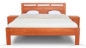 Postel BREMA Buk 200x200 - Dřevěná postel z masivu, bukové dvoulůžko o šíři masivu 4 cm