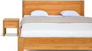 Postel ESTER Dub 160x200 - Dřevěná postel z masivu, dubové dvoulůžko o šíři masivu 3,7 cm