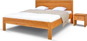 Postel ESTER Dub 160x200 - Dřevěná postel z masivu, dubové dvoulůžko o šíři masivu 3,7 cm