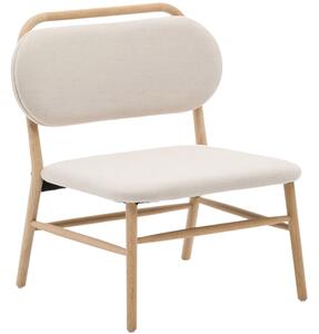 Béžové čalouněné křeslo Kave Home Helda