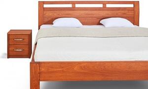 Postel BREMA Buk 200x200 - Dřevěná postel z masivu, bukové dvoulůžko o šíři masivu 4 cm