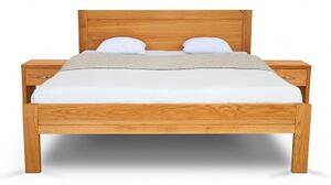 Postel ESTER Dub 180x200 - Dřevěná postel z masivu, dubové dvoulůžko o šíři masivu 3,7 cm