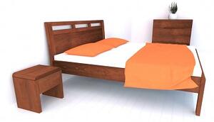 Postel BREMA Buk 160x200 - Dřevěná postel z masivu, bukové dvoulůžko o šíři masivu 4 cm