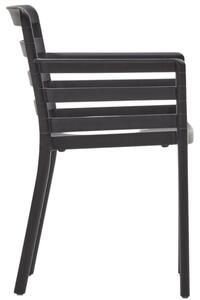 Černá plastová zahradní židle Kave Home Nariet