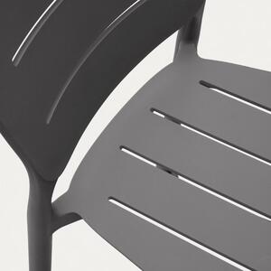 Šedá plastová zahradní barová židle Kave Home Morella 65 cm