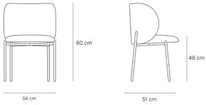 Béžová koženková jídelní židle Teulat Mogi