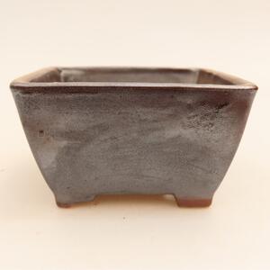 E-bonsai Keramická bonsai miska 9,5 x 9,5 x 5,5 cm kovová