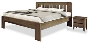 Postel DENVER 160x200 Dub - manželské dvoulůžko, dřevěná postel z masivu 3,7 cm