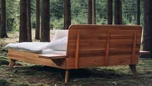 Postel CORTINA Buk 200x200cm - dřevěná postel z masivu o šíři 4 cm