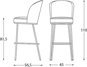 MONTBEL - Barová židle ROSE 03981