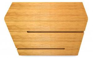 Dřevěná komoda z masivu PALERMO 4x zásuvka - tvořena z materiálů masiv Buk nebo Dub v kombinaci s masivní bukovou nebo dubovou dýhou