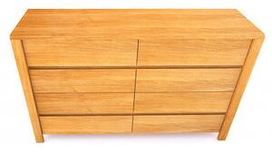 Dřevěná komoda z masivu STONE 8x zásuvka - Provedení masiv/masivní dýha - Buk, Dub, Jasan