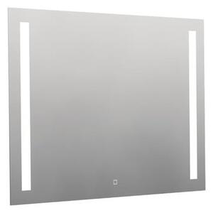 Hranaté zrcadlo 100x70 cm s LED osvětlením, topná fólie, senzor s nastavitelnou teplotou 2700-6500K, IP44 ZIL10070TLEDS