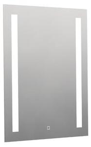 Hranaté zrcadlo 60x70 cm s LED osvětlením, topná fólie, senzor s nastavitelnou teplotou 2700-6500K, IP44 ZIL6070TLEDS
