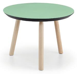 MIDJ - Kulatý konferenční stolek SUITE, kožený