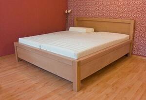 Dřevěná postel z masivu AMELIE Buk postel s úložným prostorem 180x200cm - bukové dvoulůžko o šíři masivu 4 cm
