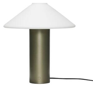 Tmavě zelená stolní lampa se skleněným stínidlem (výška 40 cm) Orbit – Hübsch