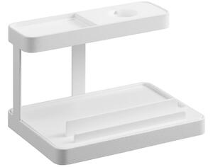 YAMAZAKI Bílý kovový stojan k nabíjení Tower 16 cm