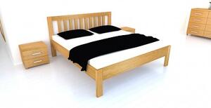Dřevěná postel z masivu MIA Dub 140x200 - dubové dvoulůžko o šíři masivu 3,7 cm
