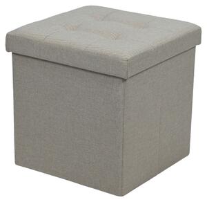 SEDACÍ BOX, textil, kompozitní dřevo, 38/38/38 cm Carryhome - Taburety