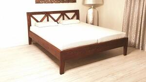 Postel FIONA Buk 160x200 - Dřevěná postel z masivu, bukové dvoulůžko o šíři masivu 4 cm