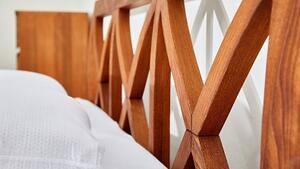 Postel FIONA Buk 180x200 - Dřevěná postel z masivu, bukové dvoulůžko o šíři masivu 4 cm