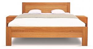 Postel ONTARIO Dub 140x200 - Dřevěná postel z masivu, dubové dvoulůžko o šíři masivu 3,7 cm