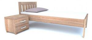 Postel SANY Buk 100x200 - Dřevěná postel z bukového masivu je jednolůžko s rozměry: 90 x 200 cm nebo 80 x 200 cm