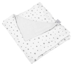 Bílá mušelínová dětská deka 75x75 cm – Bébé Douceur