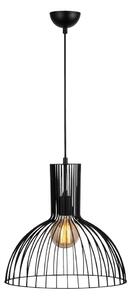 Černé závěsné svítidlo s kovovým stínidlem ø 38 cm Fellini – Opviq lights