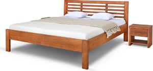 Postel GABRIELA Buk 140x200 - Dřevěná postel z masivu, bukové dvoulůžko o šíři masivu 4 cm