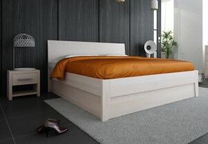Dřevěná postel z masivu IBIZA Buk postel s úložným prostorem 200x200cm - bukové dvoulůžko o šíři masivu 4 cm