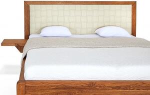 Postel BERGAMO Dub 160x200 - dřevěná postel z masivu o šíři 6 cm