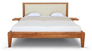 Postel BERGAMO Dub 160x200 - dřevěná postel z masivu o šíři 6 cm