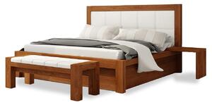 Postel MODENA Buk 180x200 - dřevěná postel z masivu o šíři 12x8 cm