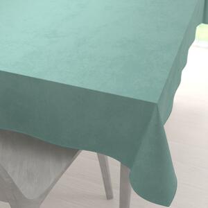 Biante Sametový obdélníkový ubrus Velvet Premium SVP-048 Pastelová ledově zelená 120x140 cm