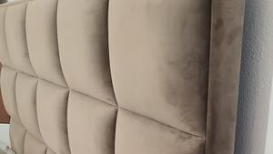 Čalouněná postel ALTO s úložným prostorem, Smrk, 180x200 cm s masivním rámem
