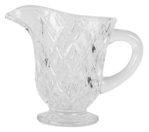 Skleněný džbánek na vodu s kosočtverci Ruit – 14x6x11 cm