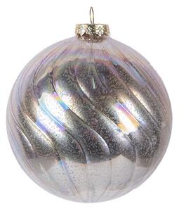 Duhová skleněná vánoční ozdoba s holo efektem Greetje – 10x10 cm