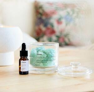 HOMLA Sada vůní Serenity Aloe & Mořská sůl 210 g + 10 ml