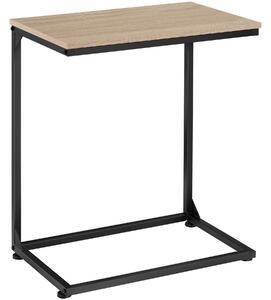 Tectake Odkládací stolek Cardiff 55,5x35x67cm - Industrial světlé dřevo, dub Sonoma